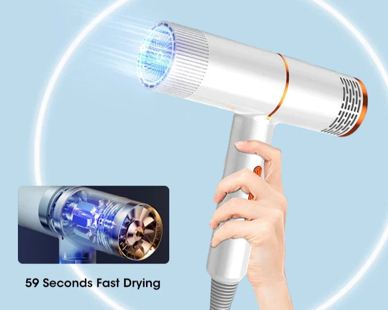 Professional High-Power Hair Dryer | Fast, Frizz-Free & Safe