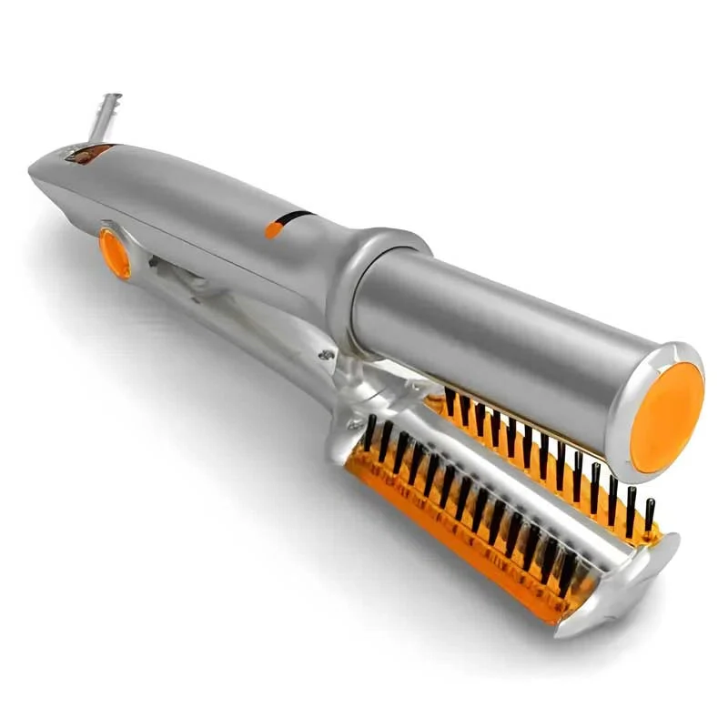 2-in-1 Professional Rotating Iron Hair Brush | Adjustable Heat, Quick Heating & Ideal for All Hair Types